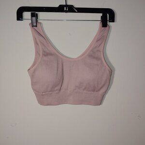 Aerie Real Good Sport Bra Pink Blush Size L
